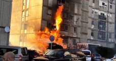 Tremendo incendio en la Barriada de Las Torres en Jerez