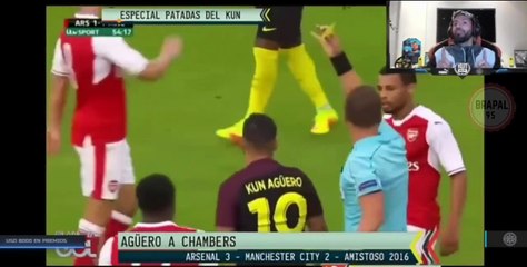 KUN AGUERO REACCIONA a sus PEORES PATADAS