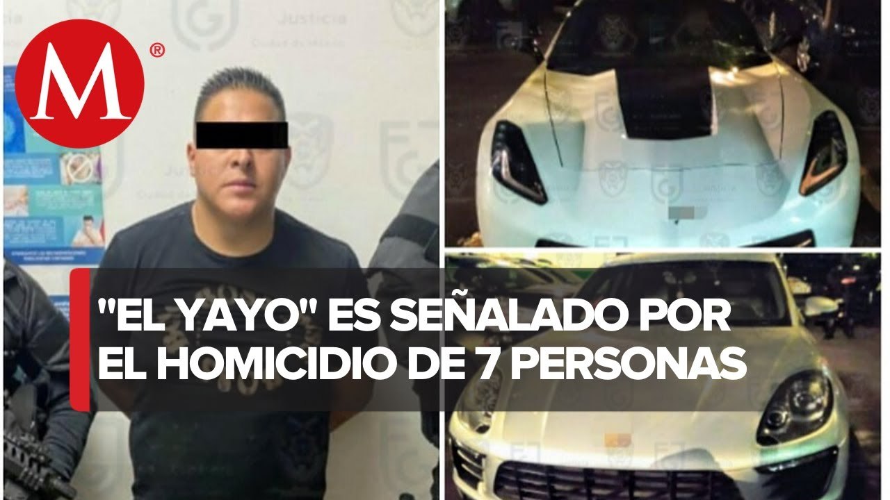 Con Corvette y Porsche, detienen a 'El Yayo', presunto líder de 'Los Rodolfos'