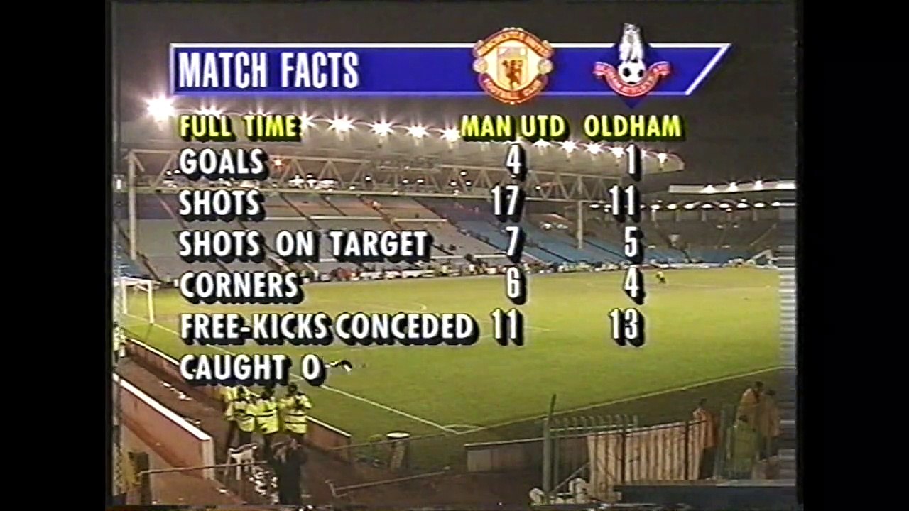 Sky Latics 1-4 Man Utd (End) 1993/94 F.A. Cup S/F replay 13/04/94