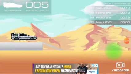 Pixel Rally (Android) #6 - Varios bugs na corrida com o DeLorean