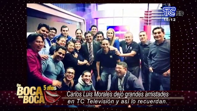 Carlos Luis Morales dejó grandes amistades en TC Televisión y así lo recuerdan