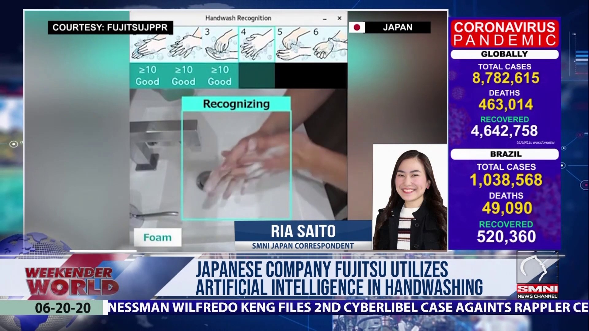 Japanese company Fujitsu utilizes artificial intelligence in handwashing