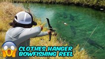 DIY BOWFISHING Made with Clothes Hangers!!!