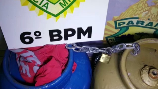 Com botijões de gás nas costas, homem tenta fugir da PM, mas acaba detido na Região do Cancelli