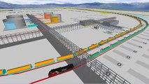 North American Rail Network Model - simple technology illustration