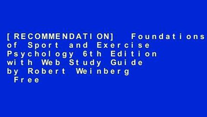 [RECOMMENDATION]  Foundations of Sport and Exercise Psychology 6th Edition