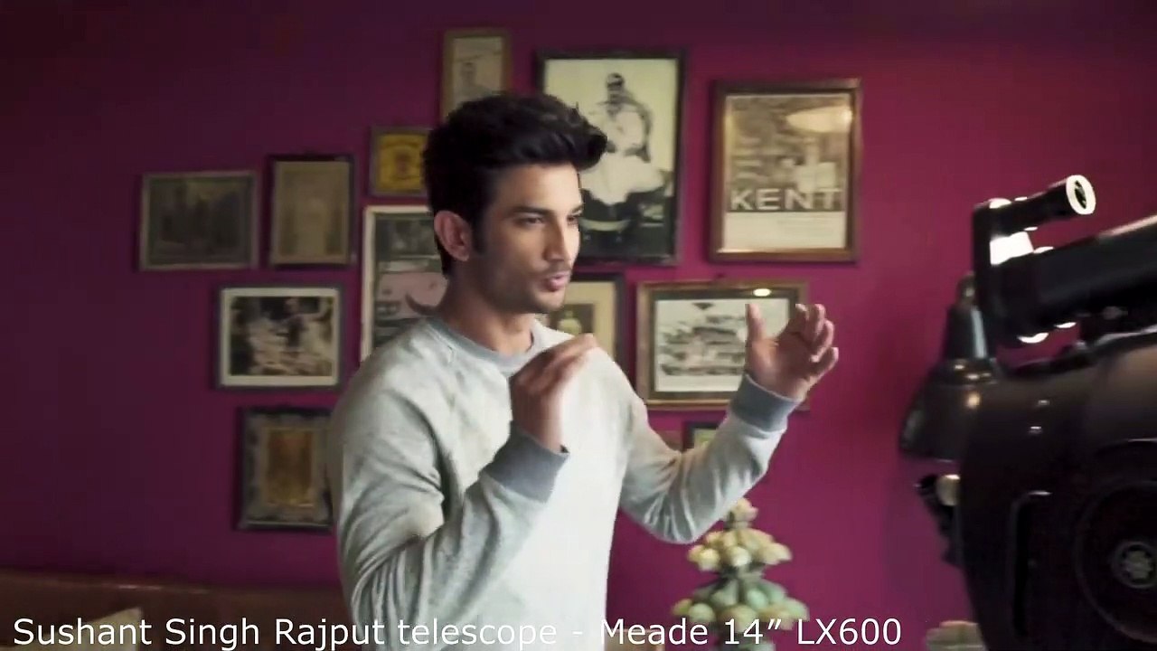 Sushant Singh Rajput telescope Meade 14″ LX600 video Dailymotion