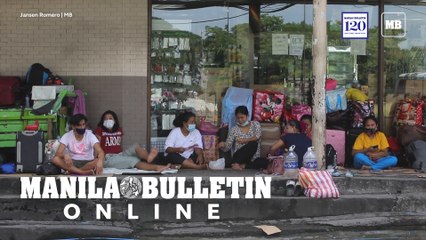 About 20 locally stranded individuals waiting for their scheduled flight along Villamor airbase