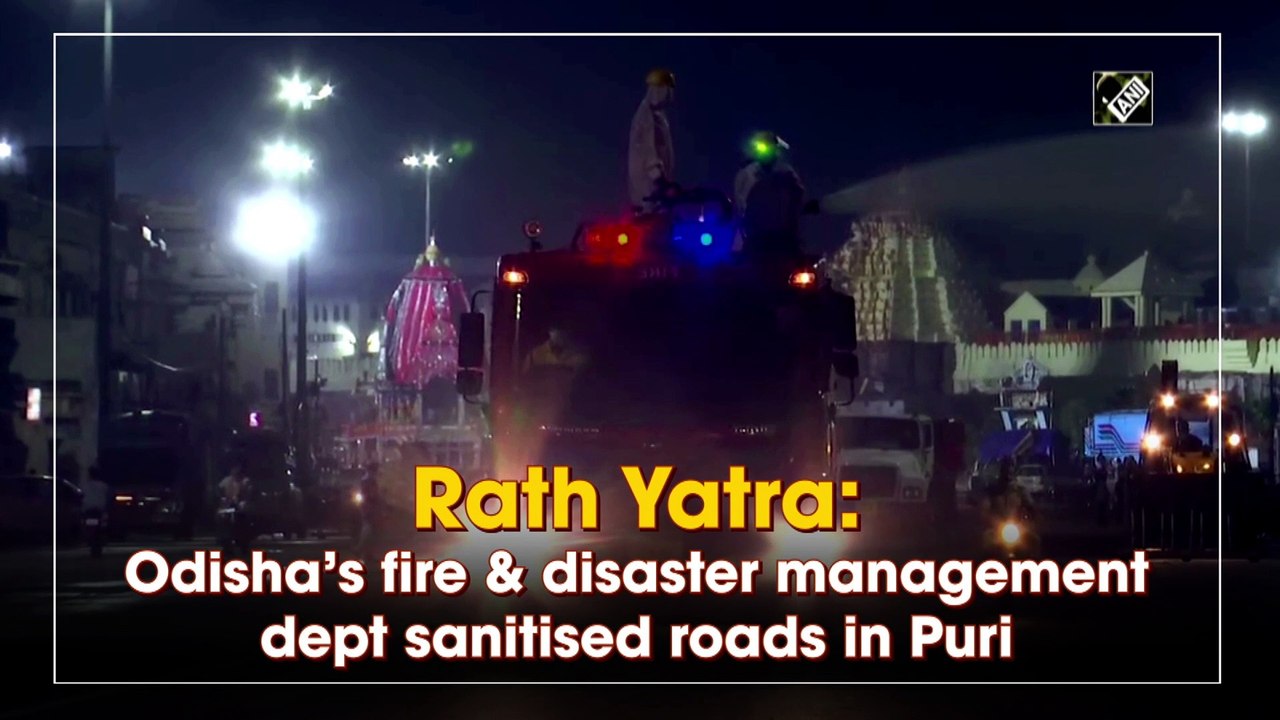 Rath Yatra: Odisha’s fire & disaster management dept sanitised roads in Puri