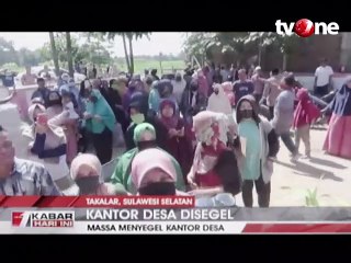 Diduga Selewengkan Dana Covid, Kantor Desa Disegel Warga