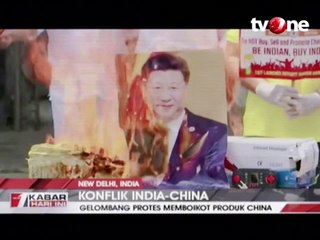 Perbatasan Tegang, Warga India Bakar dan Boikot Produk China