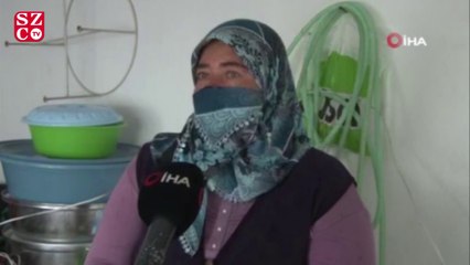 Sel anını anlatırken gözleri doldu