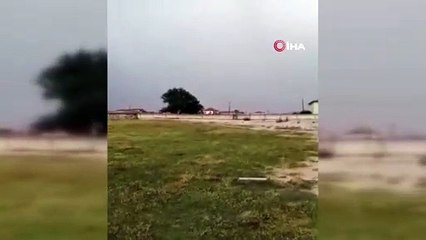 Yunak'ta şiddetli yağış sele neden oldu