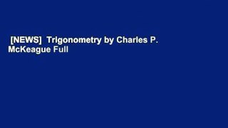 [NEWS]  Trigonometry by Charles P. McKeague Full