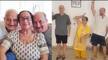 Anupam Kher shares adorable dancing video with his mother;Watch video | FilmiBeat
