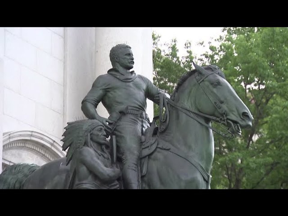 Trump opposed to removing Theodore Roosevelt's statue from outside