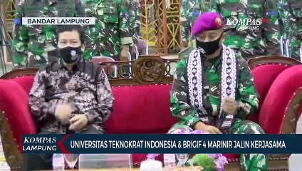 Universitas Teknokrat Indonesia dan Brigif 4 Marinir Jalin Kerja Sama