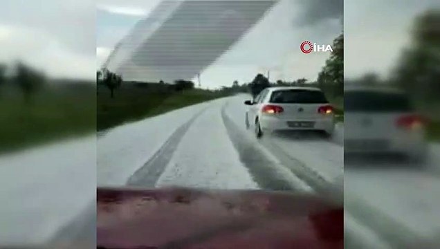 Bozüyük Dodurga yolu beyaza büründü