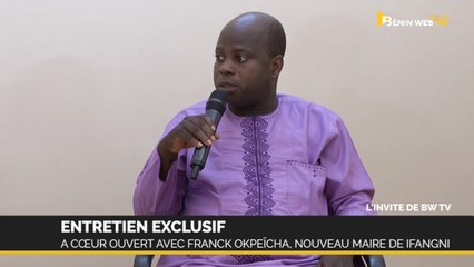 ENTRETIEN: à cœur ouvert avec Franck K. A. Okpeicha, nouveau Maire d'Ifangni