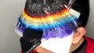 This hair colorist dyes her own bangs rainbow