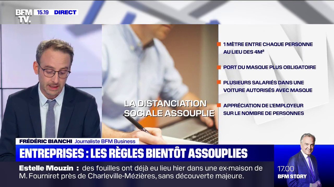 Coronavirus : les règles sanitaires assouplies dans les entreprises à partir de la semaine prochaine