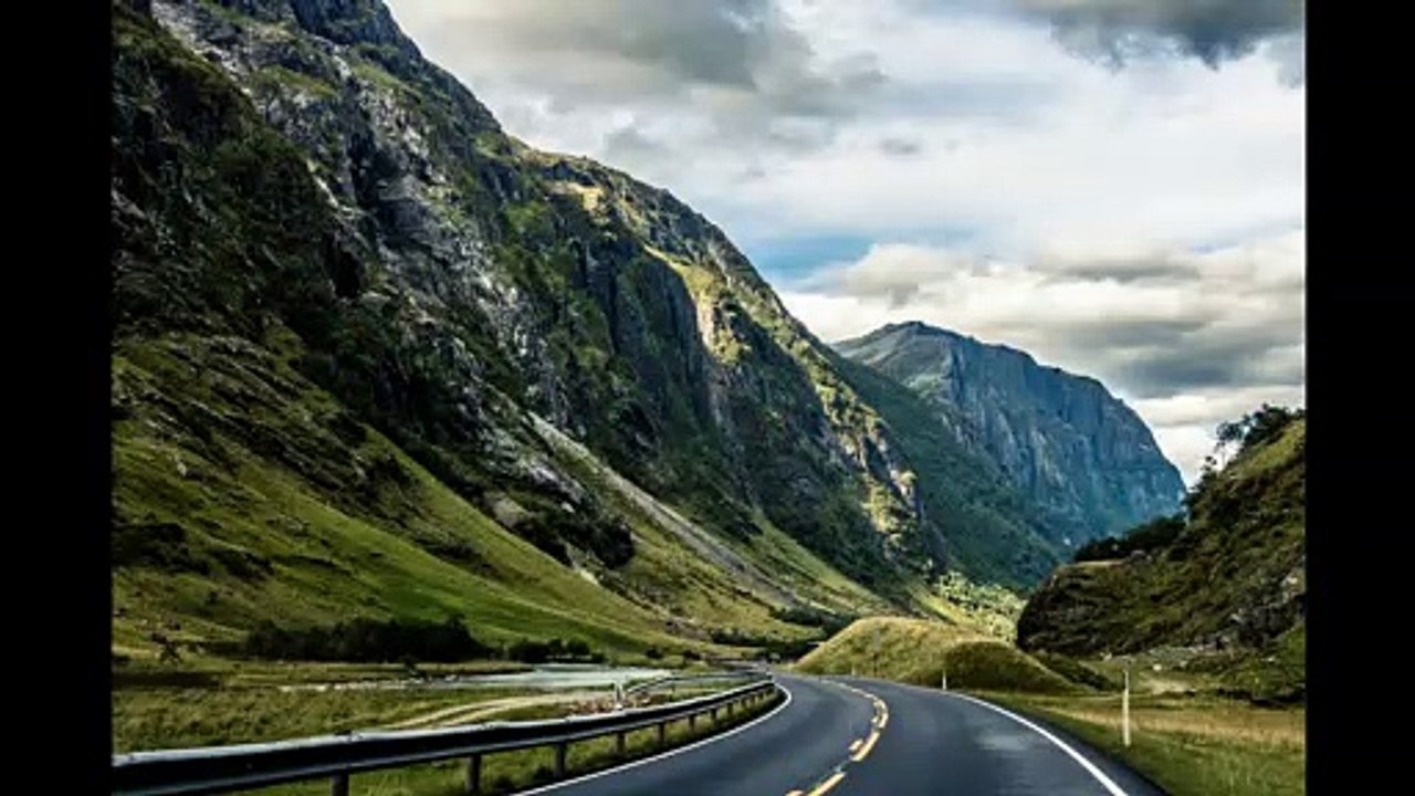 Amazing landscapes of Norway Fjords and mountains and snow