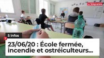 École fermée, incendie et ostréiculteurs... Cinq infos bretonnes du 23 juin