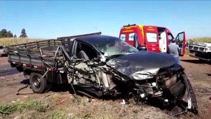 Três veículos se envolvem em acidente na BR-163