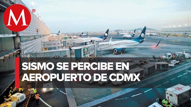 En CdMx, sismo obliga evacuación en Terminal 2 de AICM