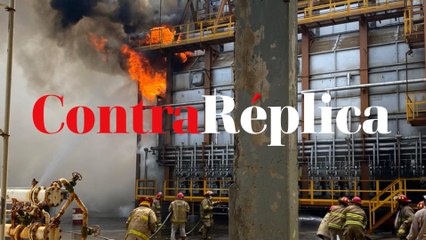 Conato de incendio  Refinería de Pemex