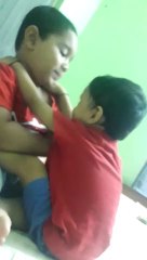 TWO BROTHERS HAVING FUN