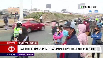 Download Video: Primera Edición: Grupo de transportistas exigen subsidio hoy