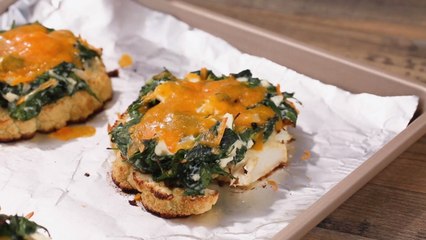 How to Make Roasted Cauliflower Steak & Spanakopita Melts