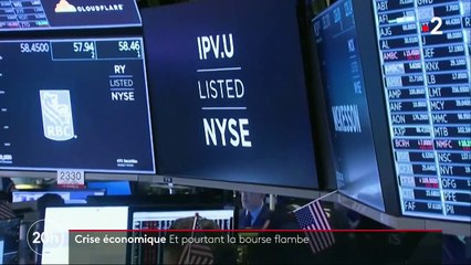 Coronavirus : la bourse s'envole malgré la crise économique