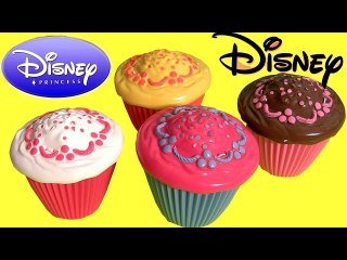 Download Video: Disney Princess Cupcake Surprise Cinderella Belle - Bonecas Cupcake Surpresa Princesas Kinder Frozen