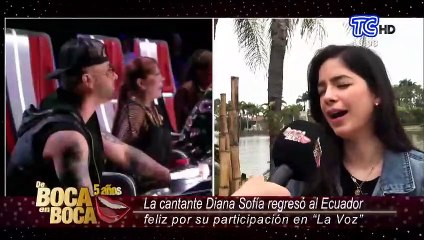 La artista Diana Sofía volvió al país tras participación en"La Voz" y se alista para lanzar nuevo álbum musical