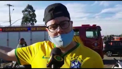 Após grave acidente, motorista de carro é perseguido e detido