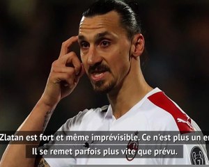 Milan AC - Pioli : "Zlatan se remet parfois plus vite que prévu de ses blessures"