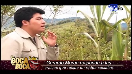 Gerardo Morán responde a las críticas que recibe en las redes sociales por su manera de cantar