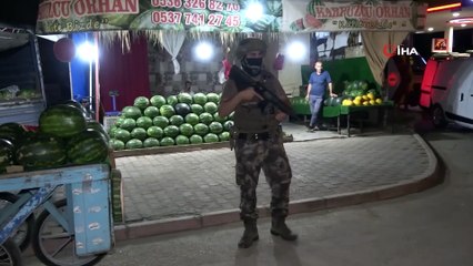 Adana’da hava destekli narkotik uygulaması