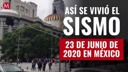 Así se vivió el sismo de hoy 23 de junio de 2020 en México