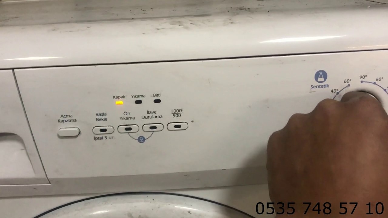 Altus çamaşır makinesi Test Modu ve resetleme / Altus washing machine Test Mode and reset
