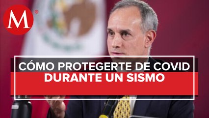 Con sana distancia y sin besarse, el protocolo durante sismos ante covid-19