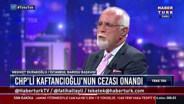 İstanbul Barosu Başkanı Durakoğlu: 6-7 yıl önceki tweetler için dava açılacaksa iktidara mensup kişilere açılacak davalar çok değişik sonuçlar doğurabilir