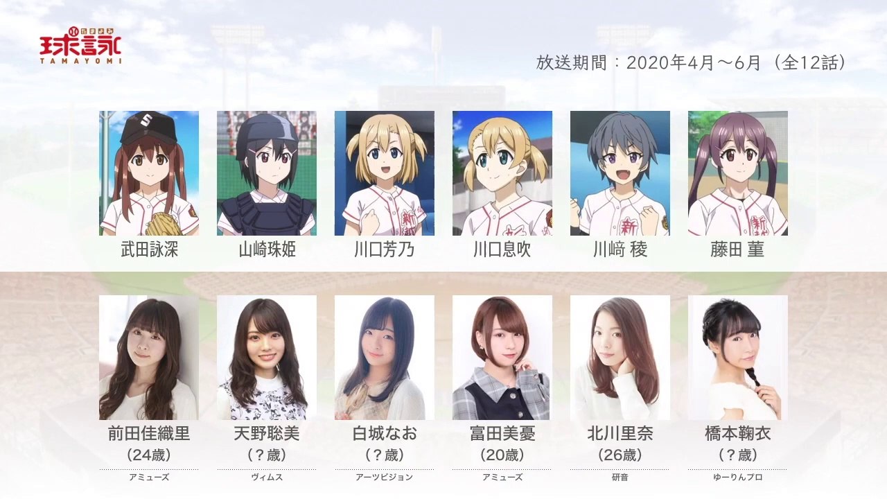 球詠の声優さんたちは、こんな顔！