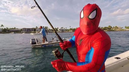 SPIDERMAN Catches Monster Snook!