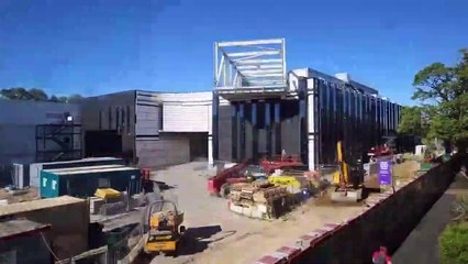 External time-lapse of the new Carnegie School of Sport building