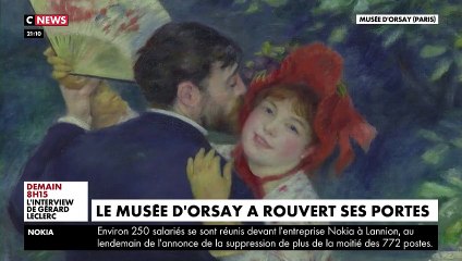 Trois mois après sa fermeture en raison du coronavirus, le musée d’Orsay a rouvert ses portes au public - VIDEO