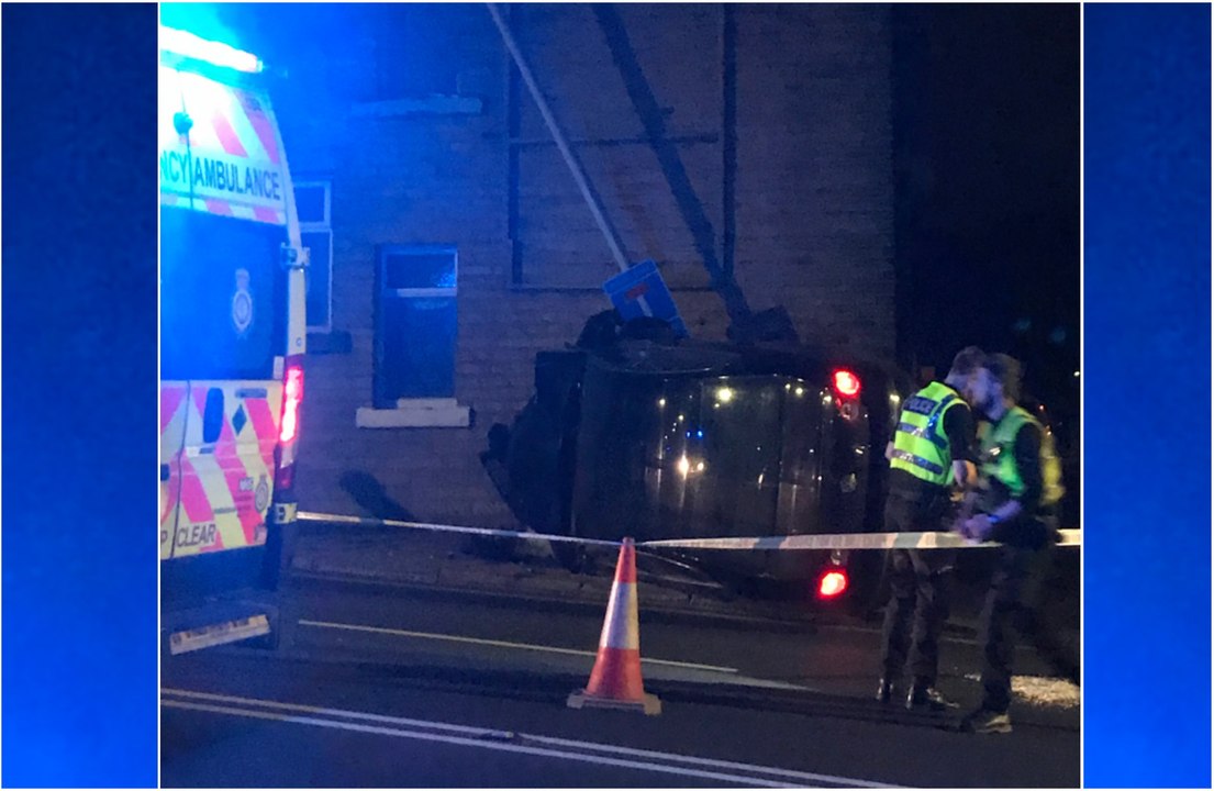 Car comes inches away from crashing into Halifax crash